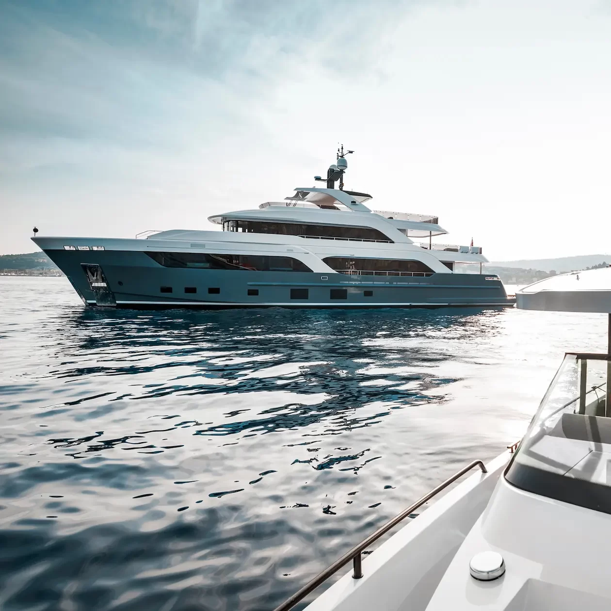 Boats out on the water enjoying the day