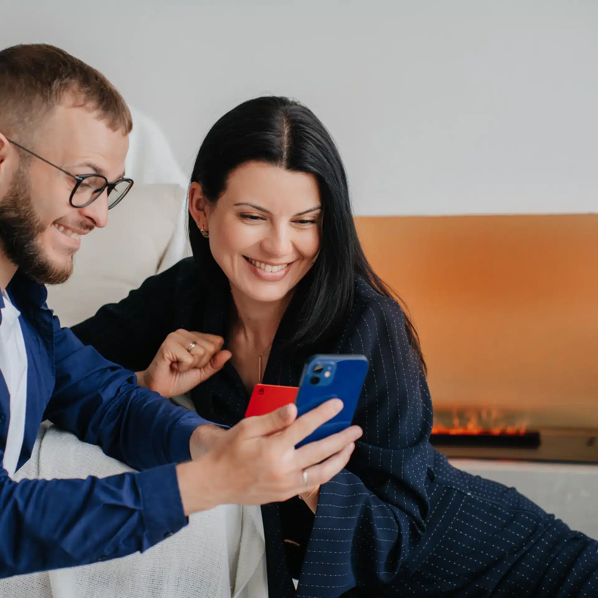 A couple discovering loans to suit their budget