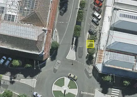 Aerial view of the location where the Jade Finance stand will be at the Casino Truck Show in 2025.